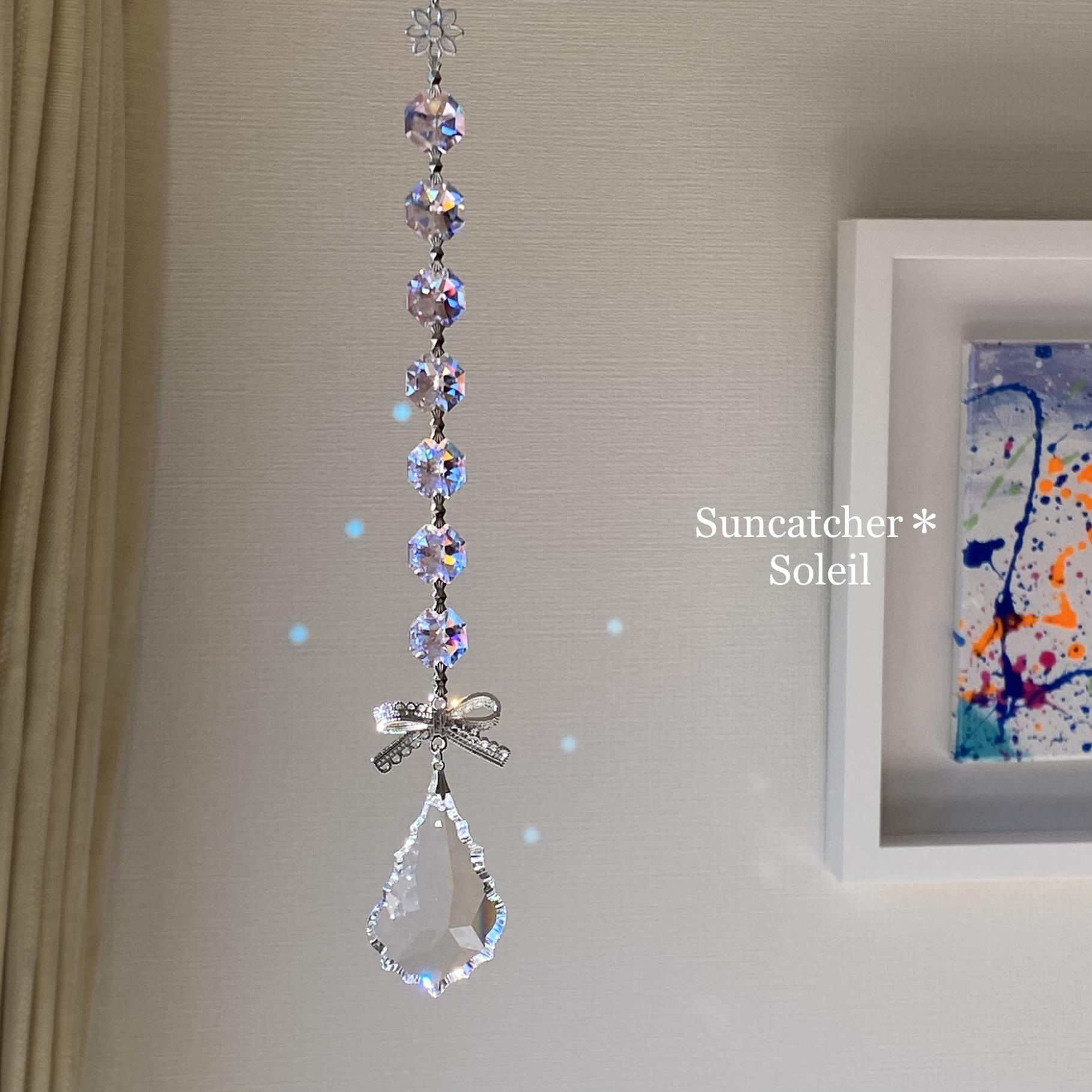 乙女なサンキャッチャー〜スワロフスキ・クリスタルで制作した