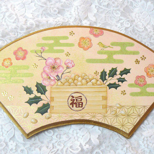 節分扇❤トールペイント（受注製作） その他インテリア雑貨 andante