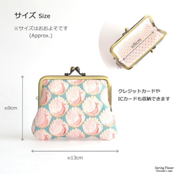 Frame purse(MS) ”Mushrooms and Rabbits" Navy [019] 第6張的照片