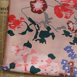 多彩な朝顔花柄 ジャカード織りの生地 [2847] 1枚目の画像