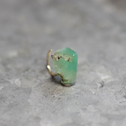 [獨一無二]綠玉髓礦物寶石耳套天然石（2004 號） 第1張的照片