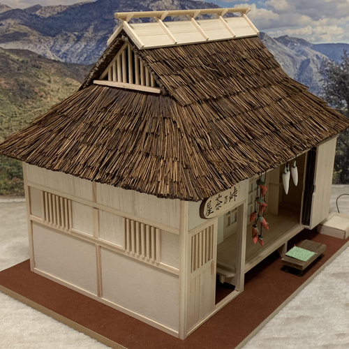古民家模型 峠乃茶屋 尺度1/24 ドールハウス その他置物