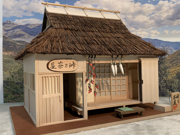 古民家模型 峠乃茶屋 尺度1/24 ドールハウス その他置物 ライジング