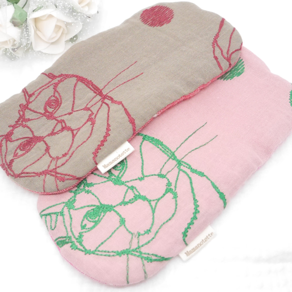 8層紗布手帕♡貓刺繡*10 x 20 cm蓬鬆紗布手帕 第2張的照片
