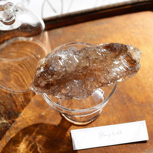 スモーキーエレスチャルクォーツ 高品質 希少 鉱物 天然石 水晶 黒