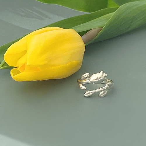 ✿チューリップ✿シルバー925リングR2481 指輪・リング Ringo 通販