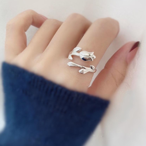 ✿チューリップ✿シルバー925リングR2481 指輪・リング Ringo 通販