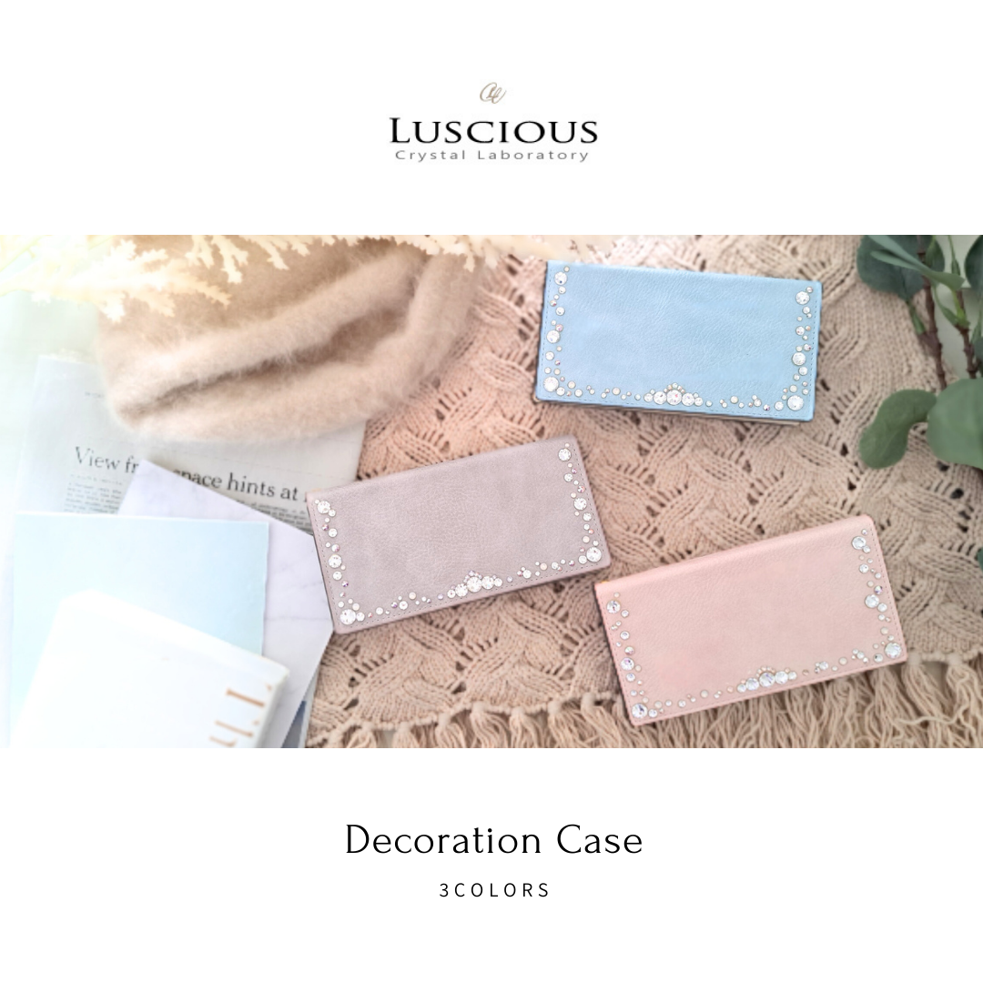 【特別価格】大粒スワロフスキー キラキラ  デコレーション スマホケース　大人っぽいライトグレー