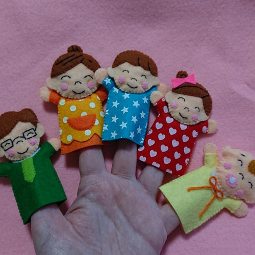 すもも様オーダー品　バナナの親子　ピッピとチッチ　指人形　パペット すもも様オーダー品 バナナの親子 ピッピとチッチ 指人形 パペット