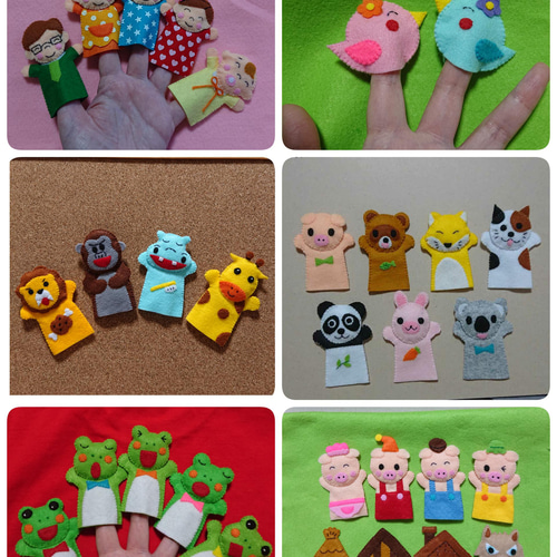 予約受注】指人形【☆おはなしゆびさん☆ピッピとチッチ