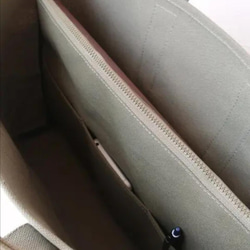 仕切り付ビジネストートバッグ　8号帆布トートバッグ　ビジネストートバッグ　仕切り 4枚目の画像