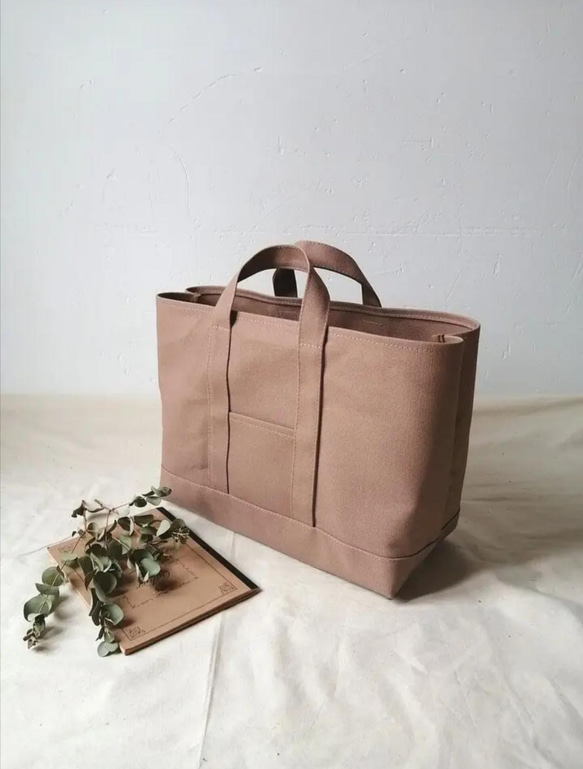 8号帆布トートバッグ　ビジネストートバッグ　パソコンバッグ 1枚目の画像