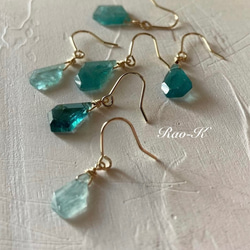 ✨rough stones✨グランディディエライトのピアス/イヤリング