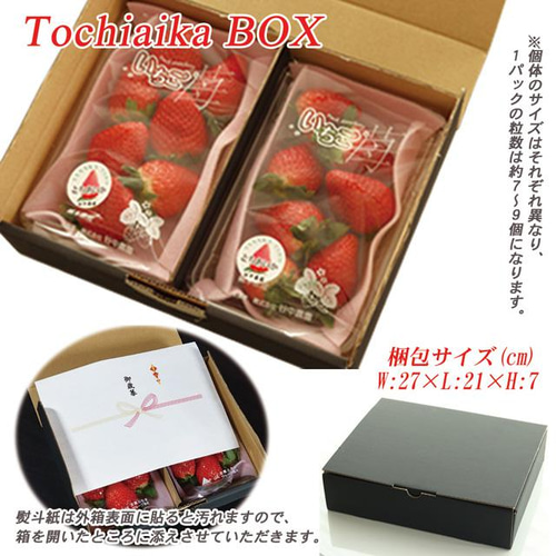 いちご とちあいか 新品種 プレミアム 大粒 約280g×2Pac 栃木県 いちご とちあいか 新品種 プレミアム 大粒 約280g×2Pac 栃木県