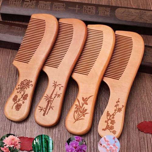 0520110 セール❗️桃の木櫛 4点セット約57.6〜160ミリ 【公式通販】