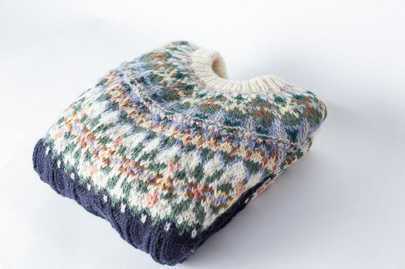 【限定】北欧風　ウール・ セーター ニットKN092 4枚目の画像