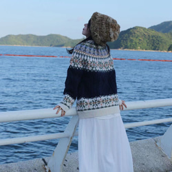 【限定】北欧風　ウール・ セーター ニットKN092 3枚目の画像