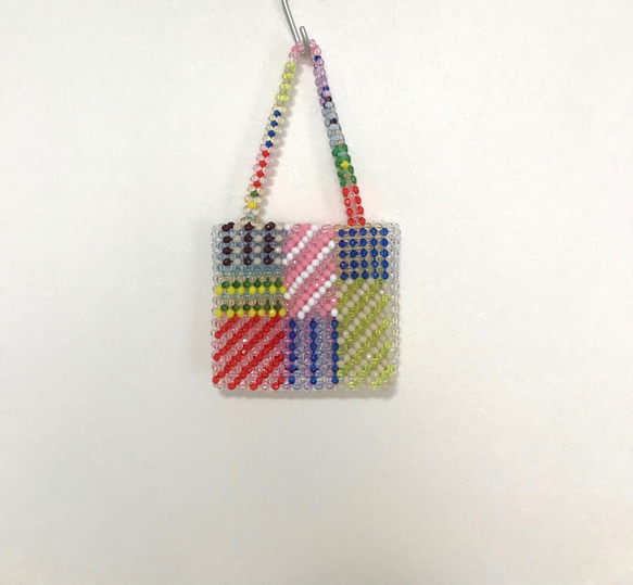 ビーズハンドバック 50's～60's USA VINTAGE MESH DESIGN BEADS GAMAGUCHI HAND BAG
