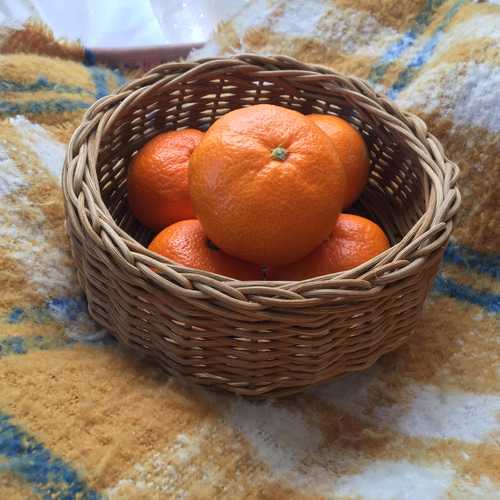 みかんかご (深め) 炬燵・冬机の上のおともに フリーボックス・小物