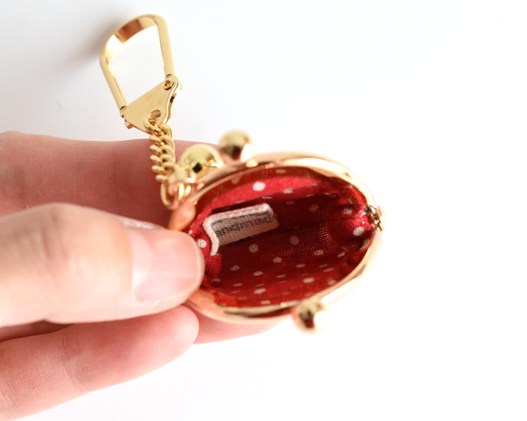 Tiny kiss lock purse keychain Liberty "Ella and Libby" [027] 第4張的照片