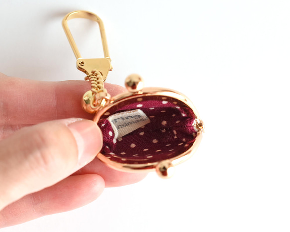 Tiny kiss lock purse keychain Liberty "Ella and Libby" [028] 第4張的照片