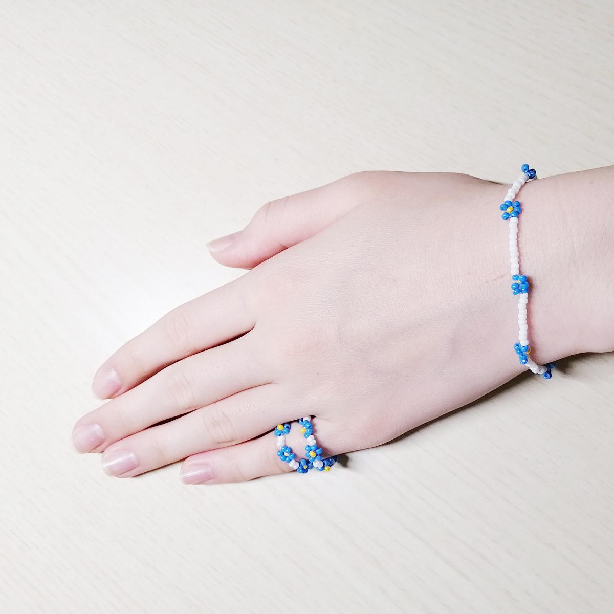 ブレスレット未使用品 ORSA オルサ　ルビービーズ