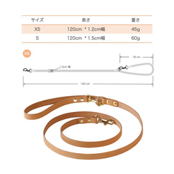 犬 リード カフェリード イタリアンレザー 超軽量 おしゃれ 小型犬 超小型犬 革 10枚目の画像
