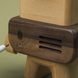 アロマディフューザー 「THE ROBOT」 木製 充電式コードレス アロマポット TOSMU 10枚目の画像