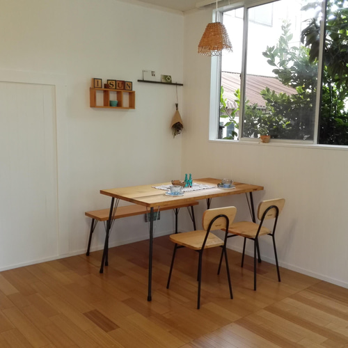 ダイニングテーブル ニコアンド カフェテーブル アイアン テーブル