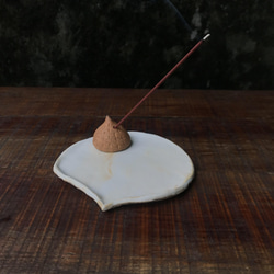 「小栗子」線香座 竹土石山 石山系列 底盤 果肉分離 帽子 裊裊炊煙 第1張的照片