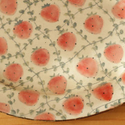 經典草莓粉橢圓形邊緣盤（大）。 第2張的照片