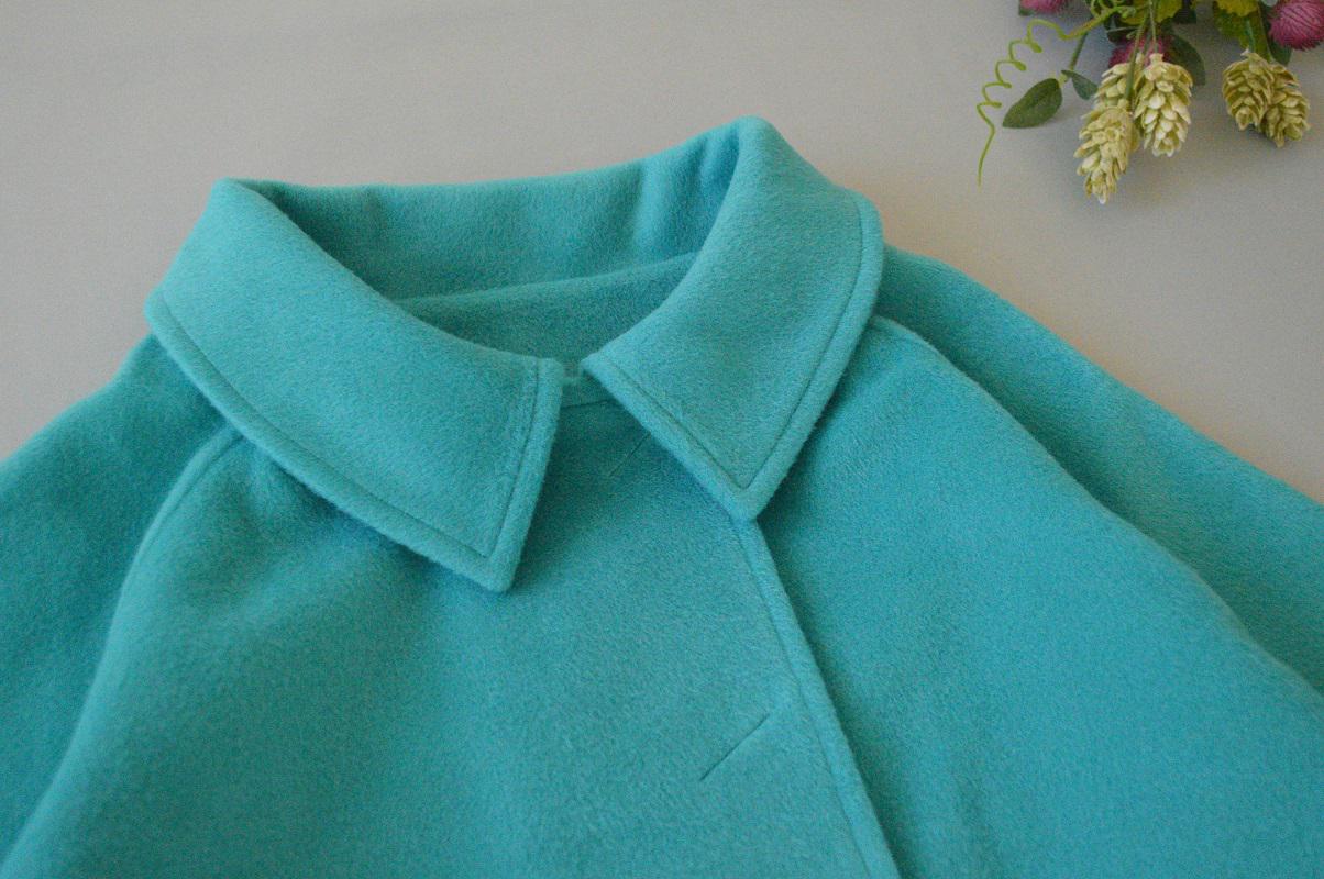 ★SALE★ウール混大衿ポケット付きシンプルな冬コート♪