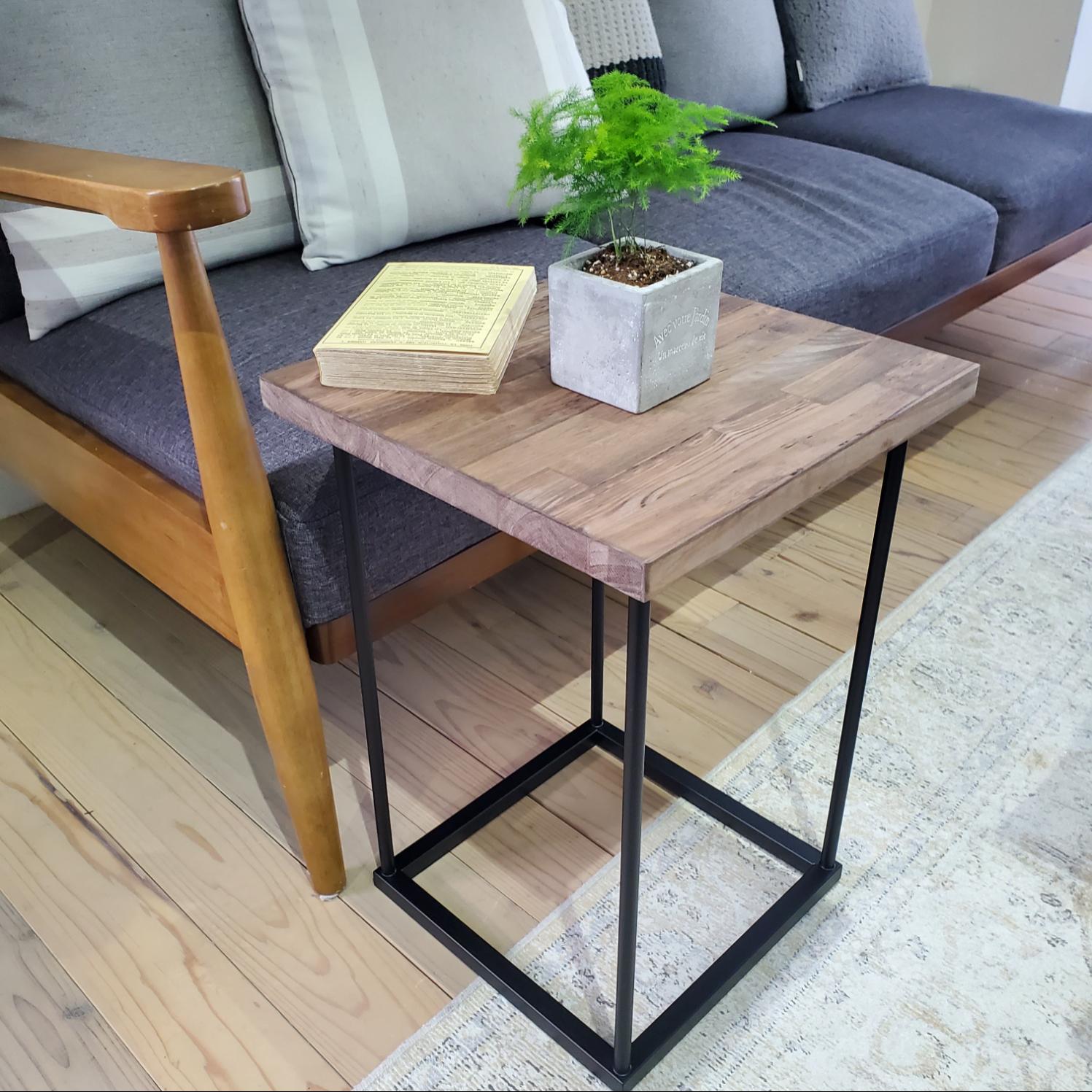 アイアンサイドテーブルレトロアンティークおしゃれ男前インテリアB