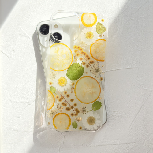 押し花 押し花ケース 押し花iPhoneケース 押し花スマホケース