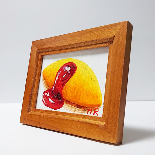 絵画　油絵　静物画　ミニ美 美術品 油彩 静物画 貴重美術 手作り 絵画 ww 通販 13577109｜Creema