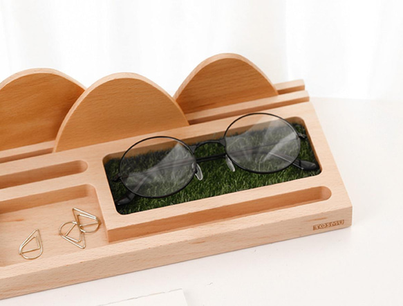 田舎の風景 小物入れトレー 木製 キートレイ ウッド TOSMU 6枚目の画像