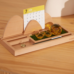 田舎の風景 小物入れトレー 木製 キートレイ ウッド TOSMU 1枚目の画像