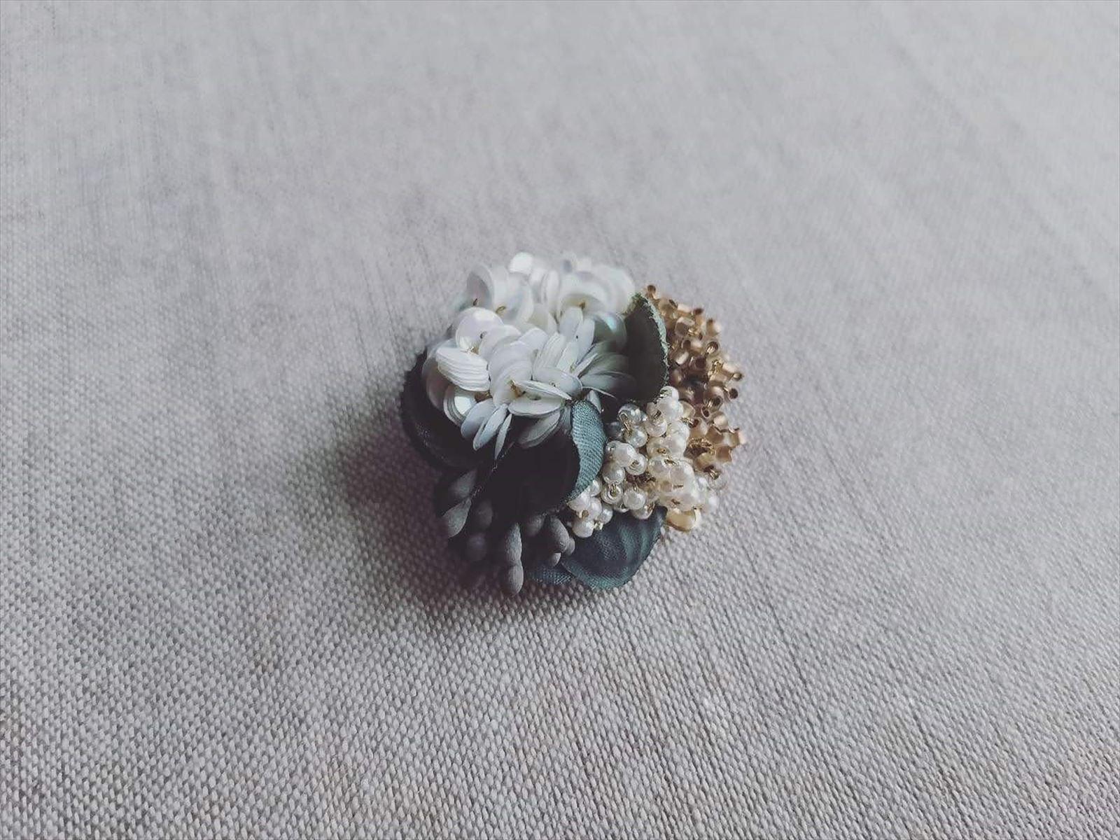 Item No.796（フォーマルブーケブローチ/受注制作）