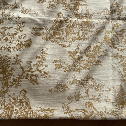 トルコより♪『HANDE TEKSTIL ジャガード生地 トワルドジュイ(ブラウン  