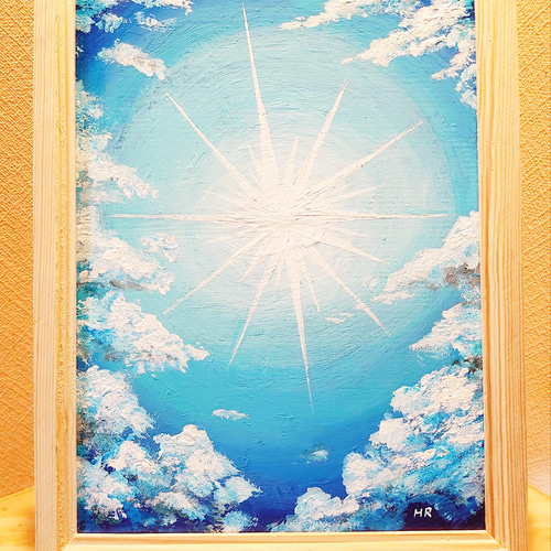 油絵 絵画 【青空の光】 絵画 HR 通販 13175224｜Creema(クリーマ)