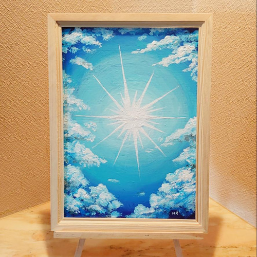 油絵 絵画 【青空の光】 絵画 HR 通販 13175224｜Creema(クリーマ)