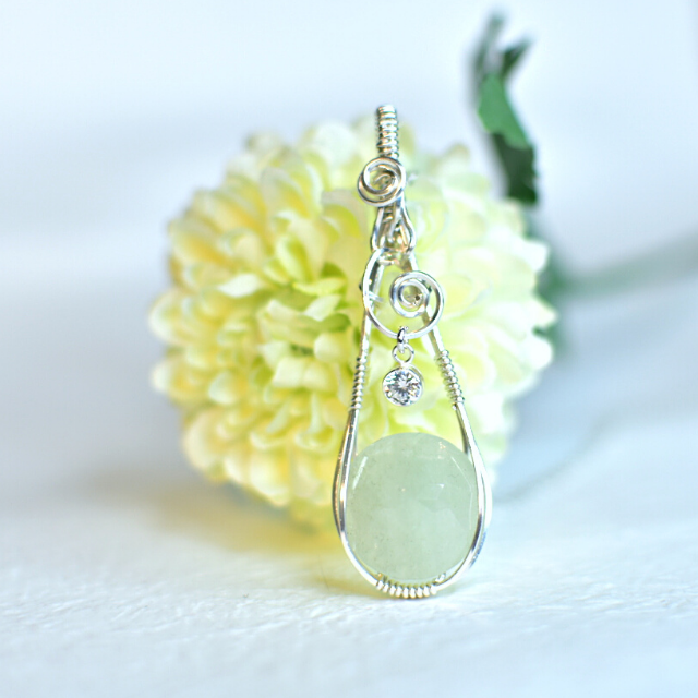 アベンチュリンストーンネックレス・シルバー925