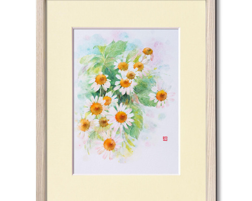 希望のちから」水彩原画 一点物 額縁付き 特典付き 絵画 jacc_net 通販