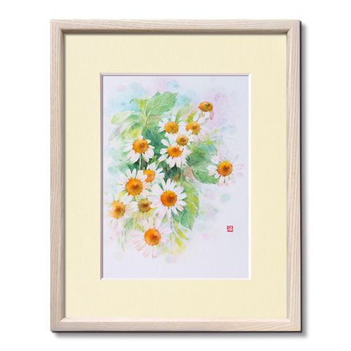 希望のちから」水彩原画 一点物 額縁付き 特典付き 絵画