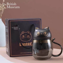 大英博物館アンダーソン猫飲酒カップ トランスペアレント 1枚目の画像