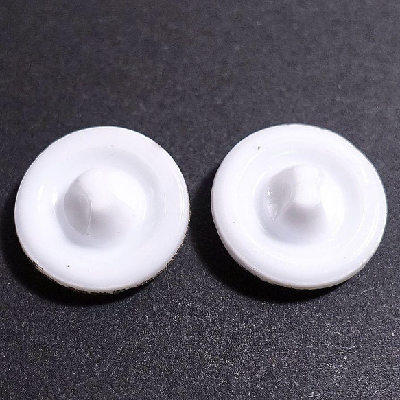 No.098 西ドイツ ヴィンテージ ガラスボタン 18mm 2個セット 2枚目の画像