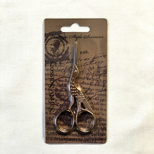 コウノトリの糸切りバサミ[刺繍道具/手芸道具] その他素材 クロヤギ