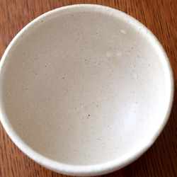 赤陶土と白マット釉の飯碗 ＊ ２ 9枚目の画像
