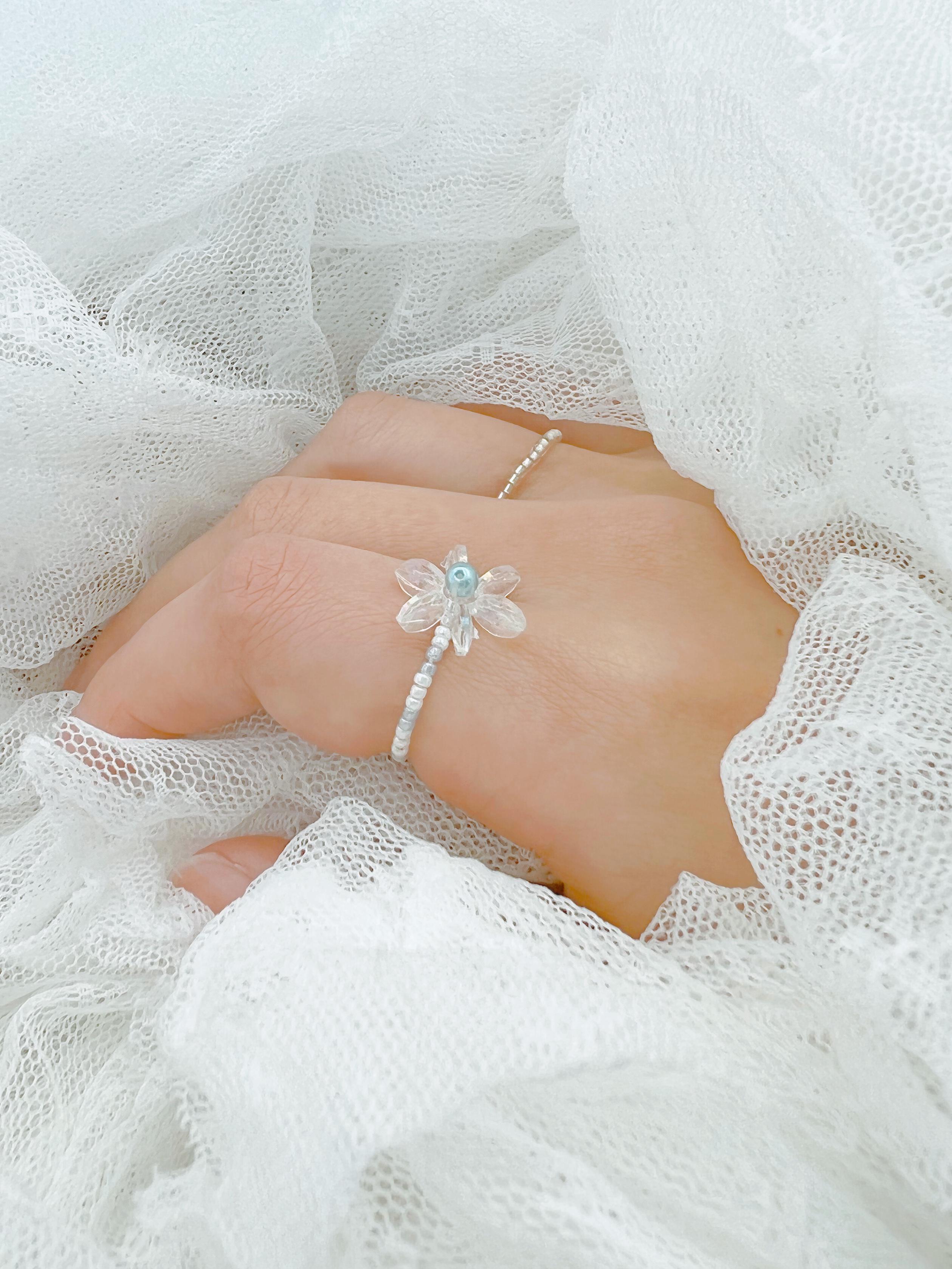 KARNA リング　ハンドメイド　指輪 『momoria』 Flower