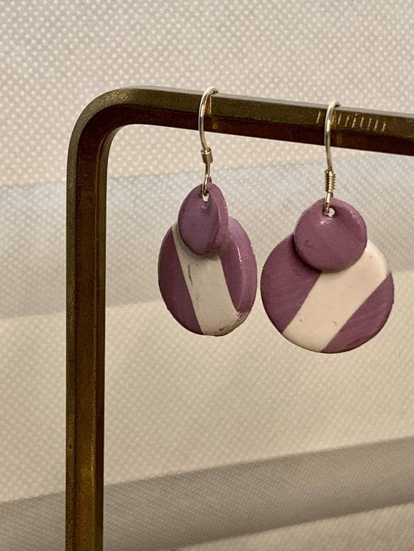 アートオブザアース-デザイナーシリーズイヤリングイヤリング金箔ソフト陶器 8枚目の画像